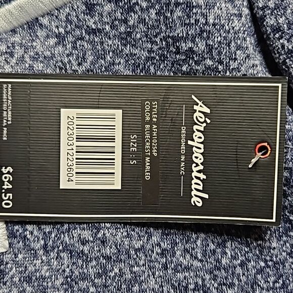 Aeropostale  Blue/Grey/White Sweatshirt Hoodie New York City Small - Picture 2 of 2